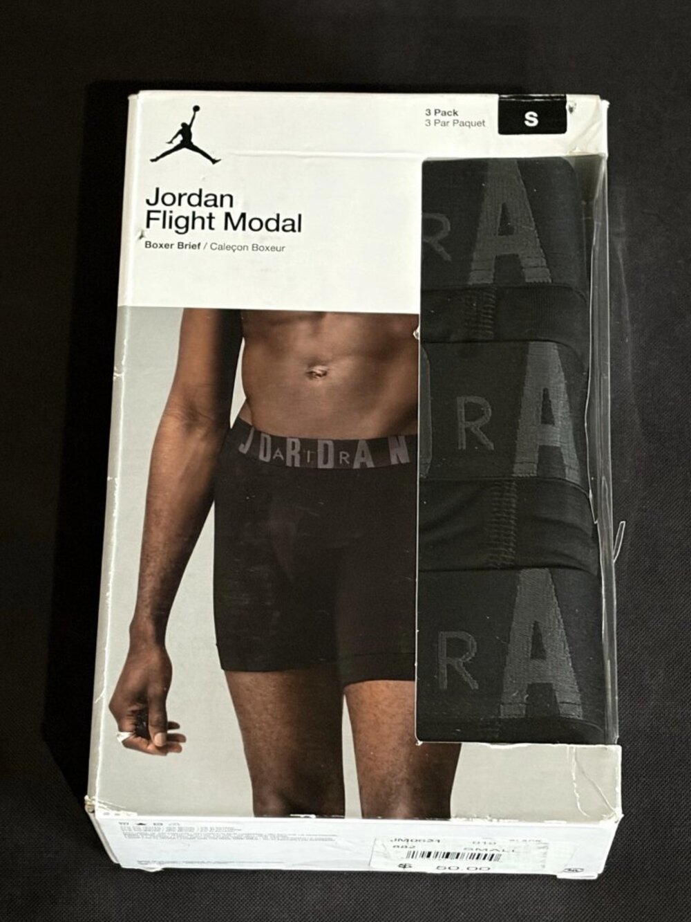 Men's Air Jordan Flight Modal Boxer Briefs (3-Pack) - Black JM0621-019